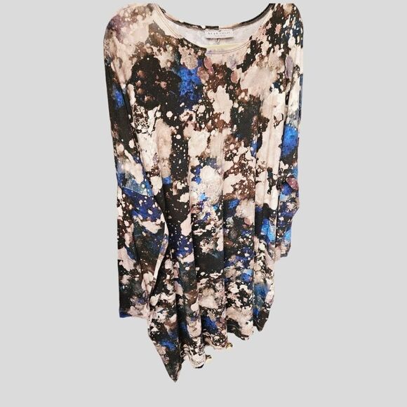 BRYN WALKER AVILA Print Dress In Galassia Wine Color - Picture 4 of 12